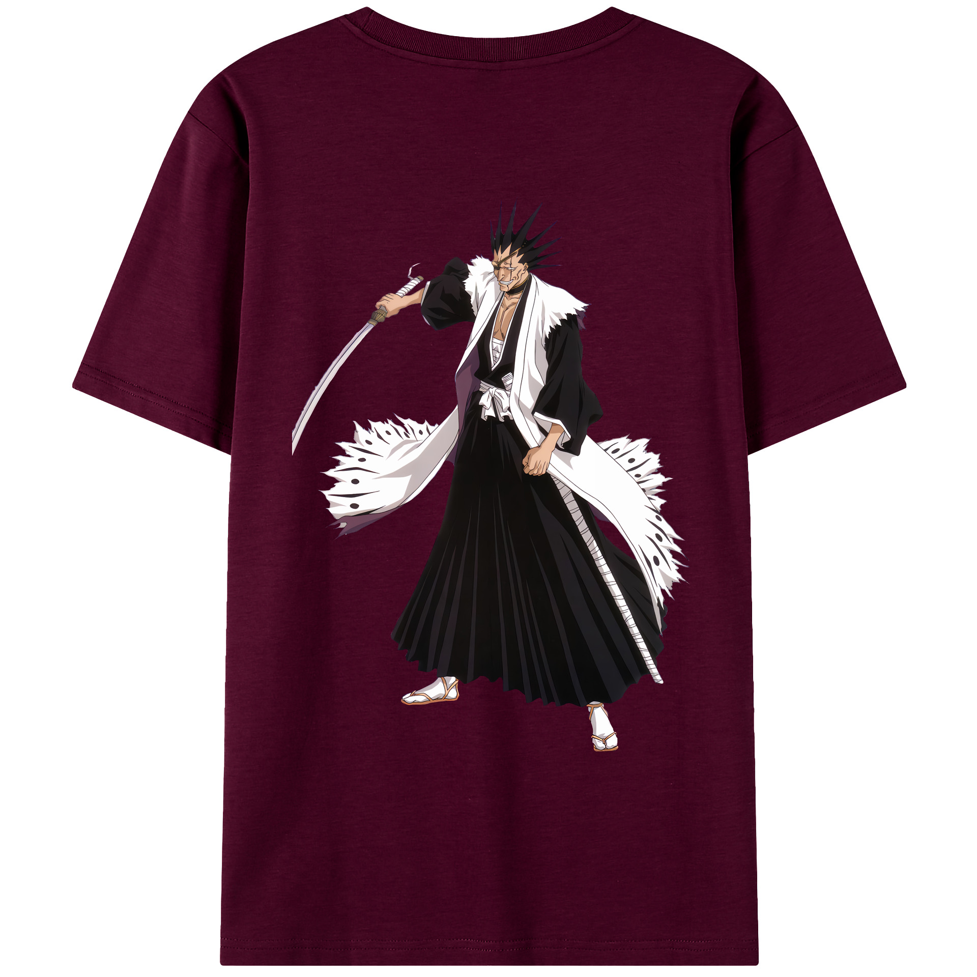 （画像用） ブリーチ ざらき けんぱち BLEACH Zaraki Kenpachi レディース半袖Tシャツ(バックプリント)